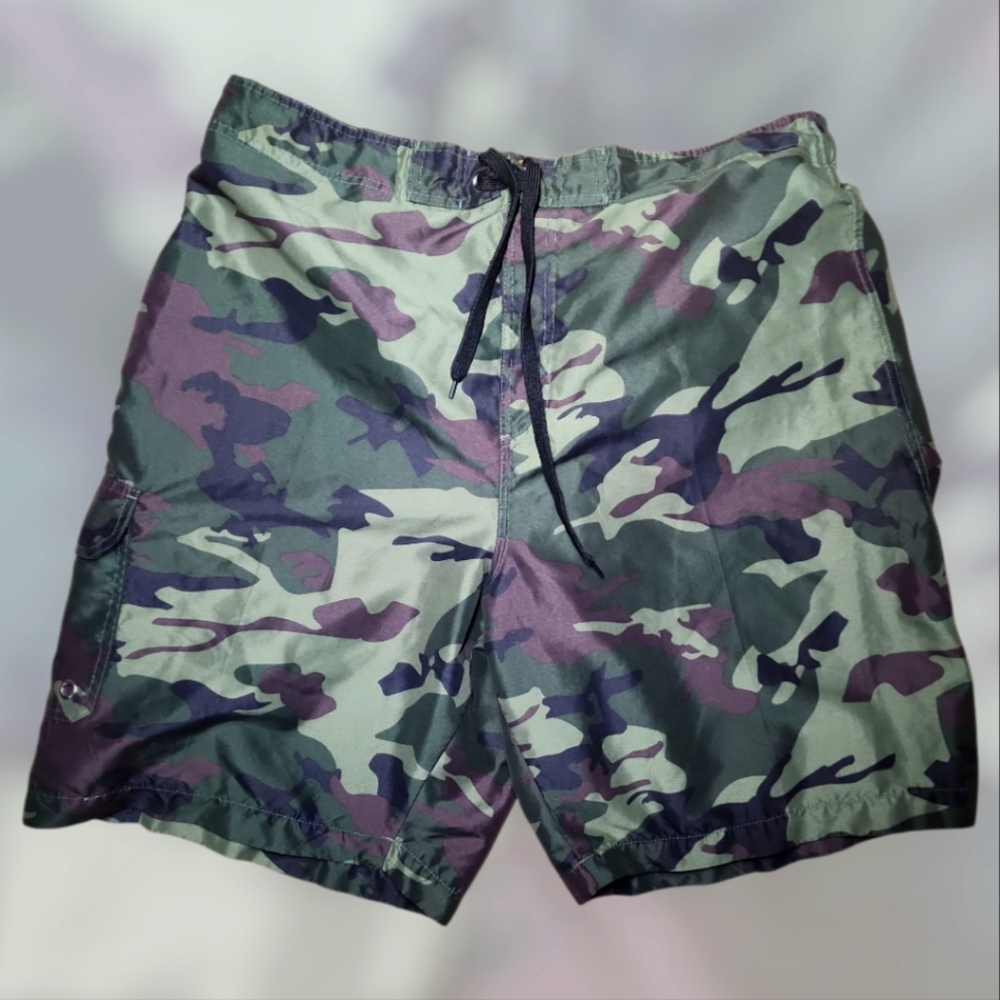 Original Deluxe Camo Swim Trunks – Size XL